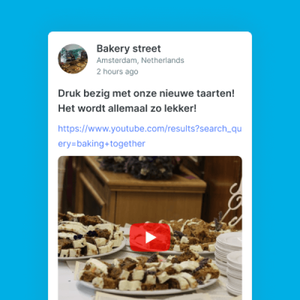 Videos in posted messages
